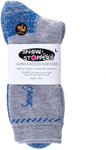 Vista 3 de SnowStoppers Calcetines de lana de alpaca prémium para niños