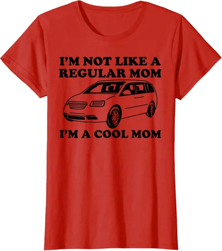 Vista 38 de Camiseta divertida de mamá con texto en inglés "I'm Not Like A Regular Mom I'm A Cool Mom", Blanco, S