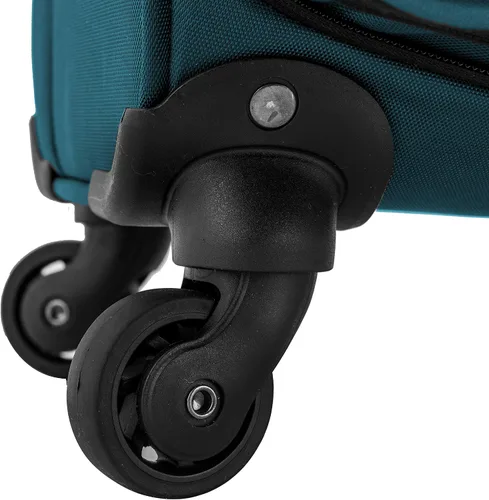 Vista 5 de U.S. Traveler - Equipaje extensible con ruedas giratorias y costado blando Anzio., Color verde azulado.), US08120E