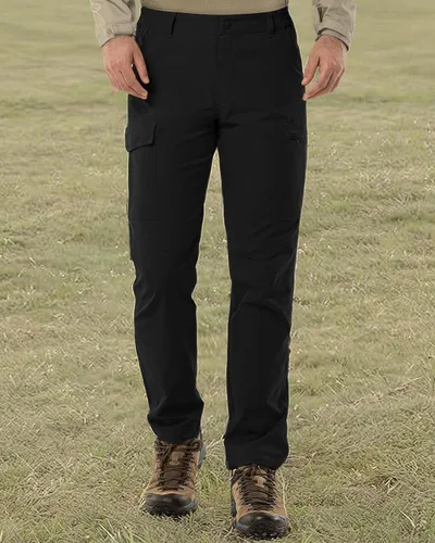 Vista 7 de 33,000ft Pantalones de senderismo para hombre, 6 bolsillos, resistentes al agua, ligeros, pantalones de pesca para viajes al aire libre, trabajo