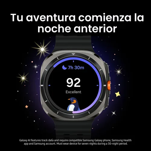 Vista 3 de Samsung Galaxy Watch Ultra (2025) 47mm LTE Smartwatch, Carcasa de Titanio, Entrenamiento Avanzado del Sueño, Entrenador de Carrera, Puntaje