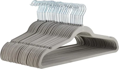 Vista 18 de Amazon Basics - Ganchos finos de terciopelo antideslizantes para trajes, paquete de 30, color negro