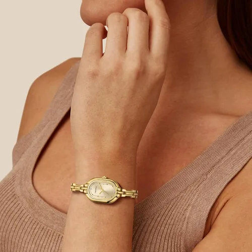 Vista 8 de CHEETAH Women's Gold Dainty Bangle Watch Small Vintage Bracelet, Easy Read Numeral Dial Waterproof