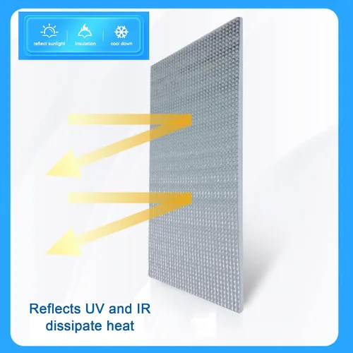 Vista 5 de Película aislante de papel de aluminio reflectante reutilizable, barrera radiante, película de privacidad total opaca para ventana, película