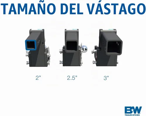Vista 5 de Bola de remolque B & W TS10049B Tow and Stow Magnum Receiver