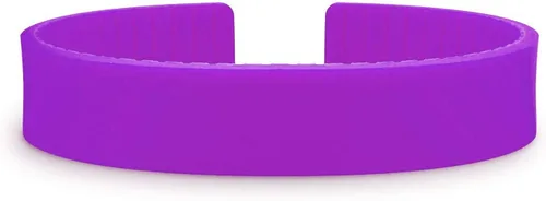 Vista 5 de Banda de silicona - Pulsera de repuesto para pulsera médica Azul