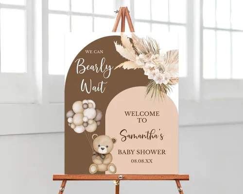 Vista 24 de Baby Shower Signs, Baby Shower Welcome Sign, Girl Woodland Baby Shower Welcome Sign, Pink Floral Woodland Baby Shower Welcome Sign, Welcome to Baby