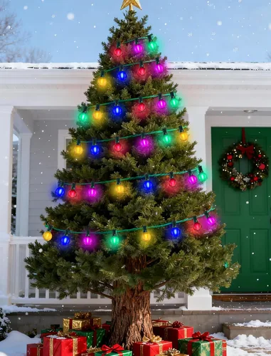 Vista 5 de Paquete de 25 bombillas LED multicolor G40 de repuesto, base de candelabro E12/C7, bombillas LED globo Edison inastillables para cadena de luces