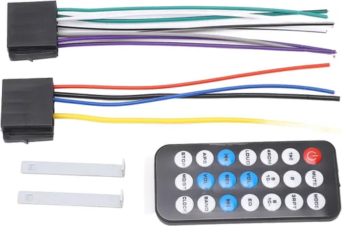 Vista 7 de Receptor estéreo de coche multimedia, pantalla LED de control de voz AI, llamadas manos Bluetooth, soporte MP3 WMA WAV, USB2.0 Reproductor de MP3
