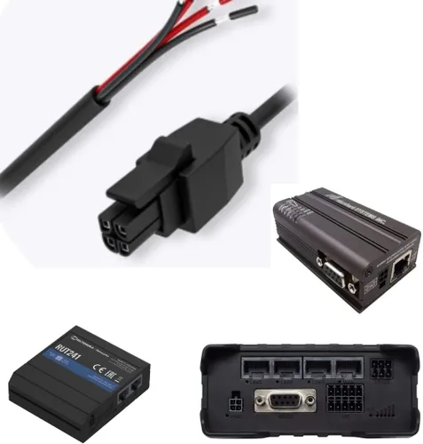 Vista 3 de CompuPort - Cable de alimentación Molex DC GPIO de arranque de 4 pines, puntas blindadas y soldadas, compatible con módems Microhard, Cradlepoint
