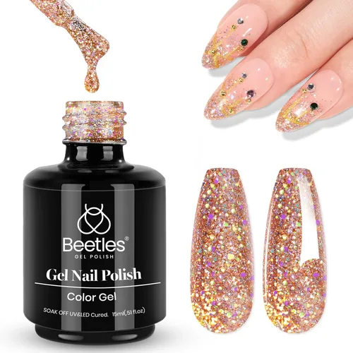 Vista 76 de Beetles - Esmalte de uñas en gel, 1 unidad de 0.5 onzas fluidas (15ml), extracción por remojo, arte de uñas, estética de manicura, bricolaje, curado