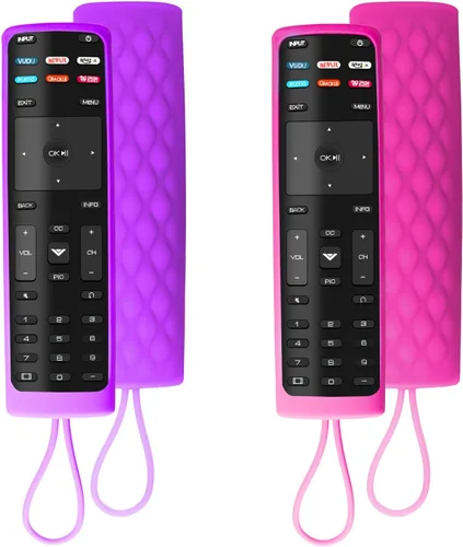 Vista 8 de Paquete de 2 fundas para control remoto Vizio, compatible con Vizio Remote Case XRT136 / XRT140 Series Universal Smart TV Control Funda de silicona