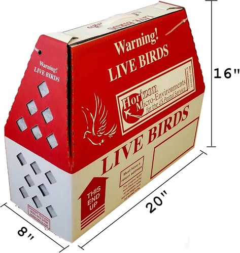 Vista 2 de Pinnon Hatch Farms Lite Shipper Live Bird Cajas de envío con divisores (1 caja con separador)