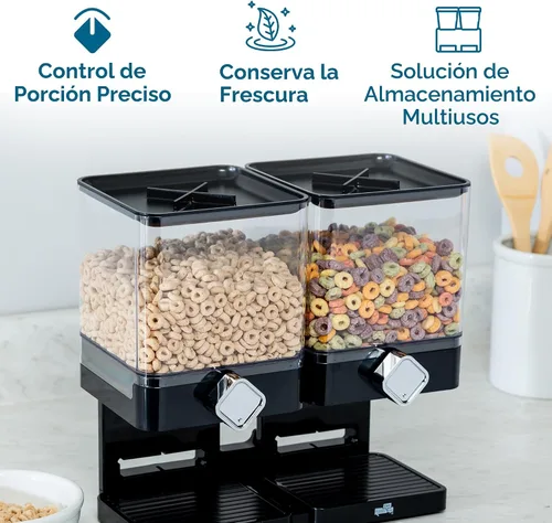 Vista 6 de Zevro Dispensador individual de comida seca edición compacta, Blanco