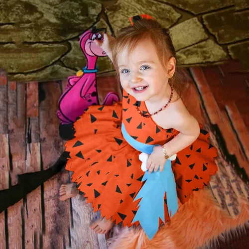 Vista 3 de Disfraz de guijarros de Halloween para niñas pequeñas, vestido de tul de malla, trajes de princesa para niñas, niños, fiesta, sesión de fotos