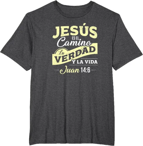 Vista 58 de Camisas de la Biblia de Jesus para los Cristianos Camiseta Española Negro