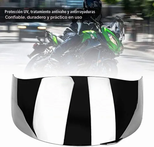 Vista 3 de Motorcycle Helmet Visor Lens Compatible with AGV K1 K3-SV K5 Plateado