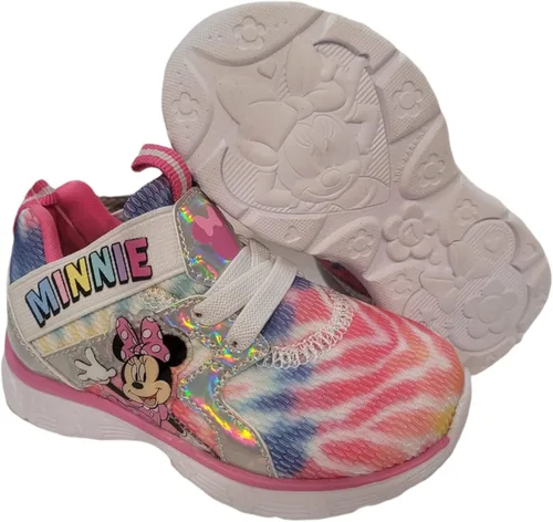 Vista 3 de Disney Minnie Mouse - Tenis deportivos iluminados para niña (bebéniña pequeña)