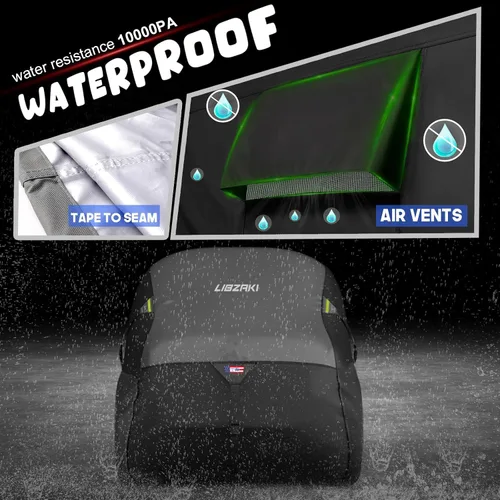 Vista 2 de 600D Cubierta para ATV Impermeable Resistente Transportable Cubierta para 4 Ruedas Cubierta Quad Coberturas ATV Todas las Estaciones Resistente al