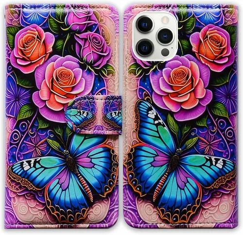 Vista 27 de Bcov Funda para iPhone 14 Pro Max, diseño de pájaro negro y verde con tapa para teléfono, con ranura para tarjetas, soporte para iPhone 14 Pro Max