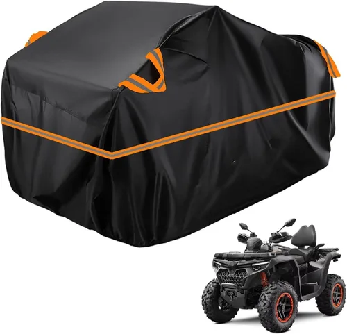 Vista 45 de Cubierta para ATV impermeable compatible con Arctic Cat H1 EFI TRV Cruiser 4x4 2011, cubierta de 210D para vehículos de 4 ruedas, cubierta para quad