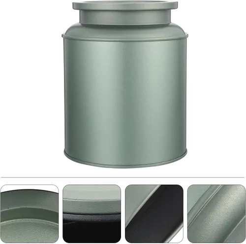Vista 3 de OUNONA Tinplate Tea Storage Container with Lid Packaging Box for Spices
