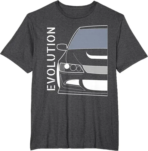 Vista 24 de Camiseta Evo 8 Design Turbo JDM Classic Legends, Negro, S