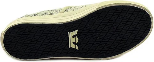Vista 5 de Supra Cuba - Zapatillas de skate para mujer con punta redonda, color marfil