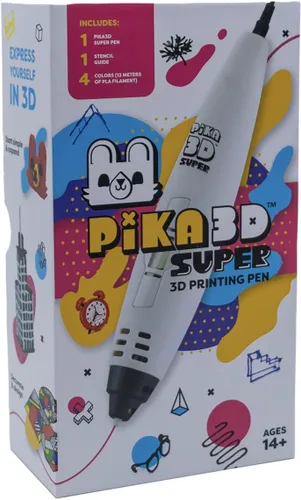 Vista 7 de PIKA3D Bolígrafo de impresión 3D Super - Incluye bolígrafo 3D, 4 colores de repuesto de filamento PLA con guía de plantilla y manual de usuario