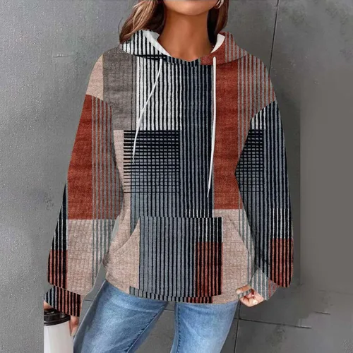 Vista 2 de JRUUOJCIT Blusas para mujer, estilo casual, con cordón, sin botones, de manga larga, con bolsillo