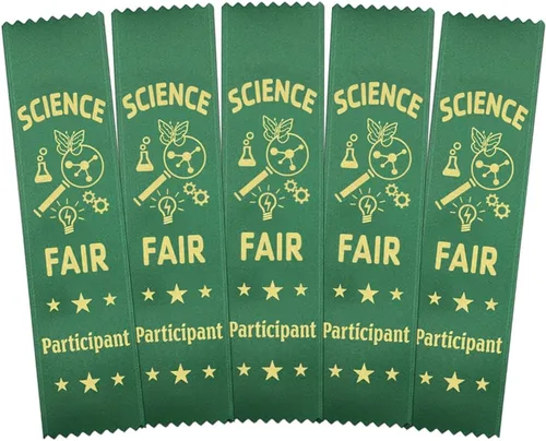 Vista 7 de RibbonsNow Cintas para participantes de la feria de ciencias - 100 cintas verdes estilo marcador