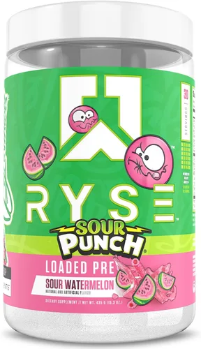 Vista 15 de RYSE Loaded - Polvo de preentrenamiento – Uva Bazooka – Preentrenamiento diario para hombres y mujeres con 390 mg de cafeína, beta alanina