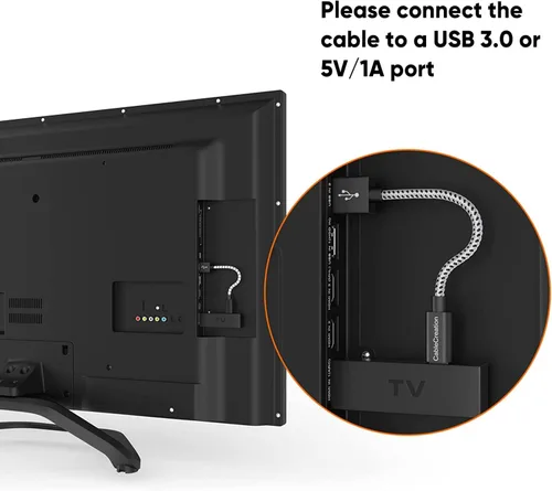 Vista 3 de CableCreation Cable micro USB corto, USB a micro USB 24 AWG cable de carga rápida triple blindado, compatible con PS5/PS4, Raspberry Pi Zero, Negro