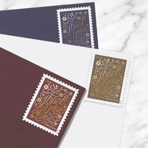 Vista 3 de USPS Thank You (Hoja de 20) Sellos Postage Forever 2020 Scott #5519-5522