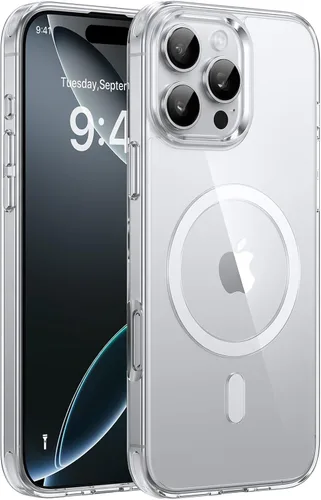 Vista 93 de Miracase - Funda magnética para iPhone 13 de 6.1 pulgadas (compatible con MagSafe) (con 2 protectores de pantalla), protección de grado militar Negro
