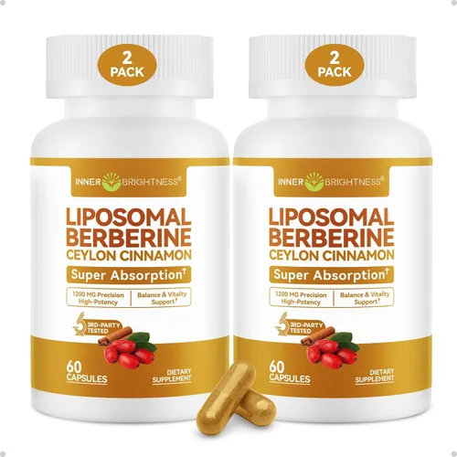Vista 10 de Gotas de berberina liposomal con canela de Ceilán, soporte metabólico, 2