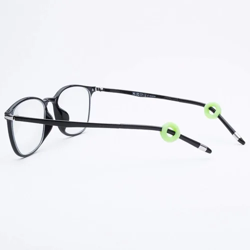 Vista 4 de lasenersm 40 piezas (20 pares) para anteojos, puntas de las patillas, retenedores de silicona antideslizantes para lentes de sol, lentes de lectura