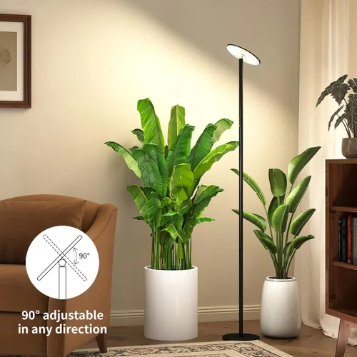 Vista 6 de chiphy 40W Grow Lights Full Spectrum, 1-23H Timer,10 Dimmable Brightness, 22''-69'' Height Adjustable, Minimalist Aluminum Tall Plant Lights for