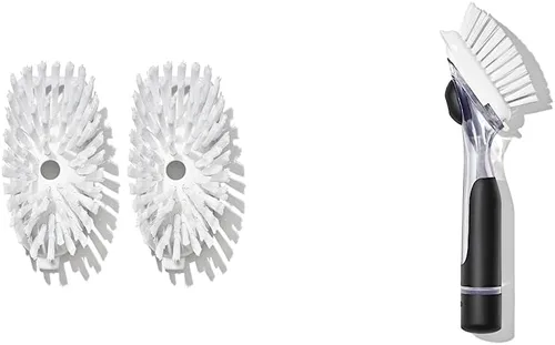 Vista 10 de OXO Good Grips - Cepillo dispensador de jabón con asa, cepillo para jabón