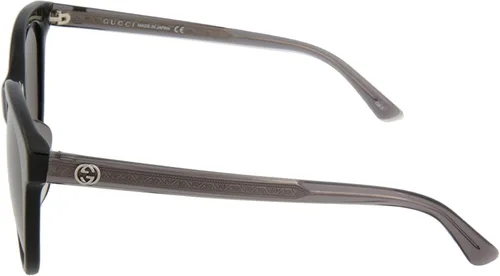 Vista 3 de Gucci Gafas de sol cuadradas negras brillantes GG0081SK-30001052-002