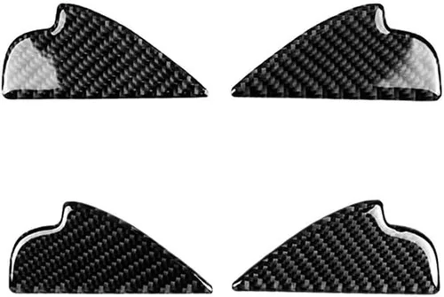 Vista 7 de Riloer 4 piezas para manija interior de puerta, cubierta de fibra de carbono, compatible con Mazda 3, 6, CX-3, CX-5, 2014-2018