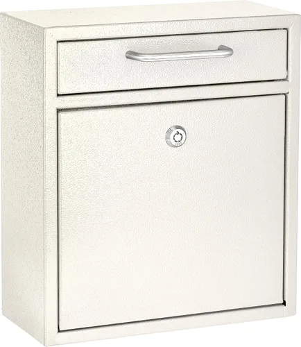 Vista 14 de AdirOffice contenedor con traba - Buzón de correo montado en pared., negro, 631-04-BLK
