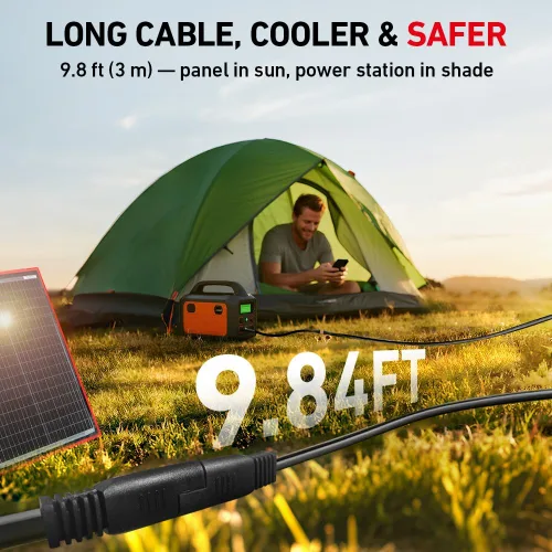 Vista 5 de DOKIO - Kit de panel solar plegable portátil de 100 W, diseño compacto de 48 x 66 cm, 2.4 kg, con controlador independiente y USB, cargador