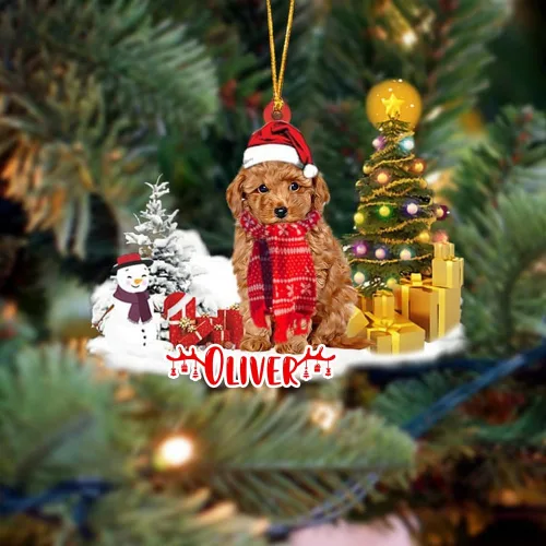 Vista 41 de NAZENTI Adorno personalizado de gato abisinio con árbol de pino, adorno de Navidad personalizado para perros amantes de las mascotas, colgante