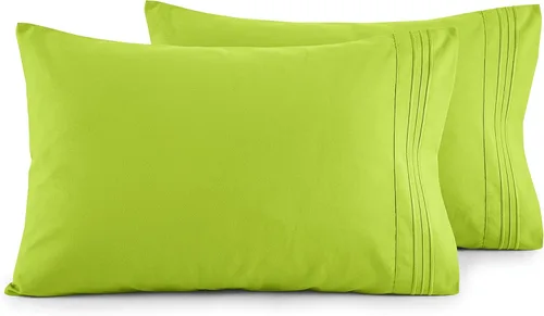 Vista 56 de Elegant Comfort Juego de fundas de almohada ultrasuaves de lujo de 2 piezas - Microfibra premium de calidad hotelera 1500, doble cepillado