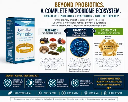 Vista 3 de Essential Formulas Dr. Ohhira's Probiotics Professional Formula - 60 cápsulas con 3 muestras de tamaño de viaje (bono de 6 cápsulas)