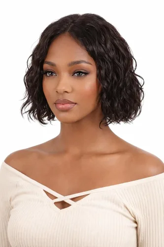 Vista 11 de Peluca de cabello humano rizado profundo de 12 pulgadas para mujeres negras, color natural Glueless T Part HD Curls Lace Front Wigs, Pre-Plucked