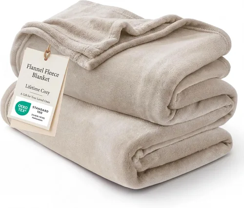 Vista 9 de Bedsure GentleSoft Bedding Manta de Vellón para Niñas y Niños - Mantas Pequeñas Suaves, Acogedoras y Bonitas para Viajes, 43x55 Pulgadas, Blanco