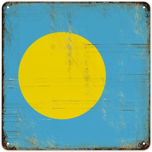 Vista 22 de Letrero de metal con bandera internacional del país, bandera de Senegal, regalo de bandera de Senegal, letreros de aluminio desgastados, decoración