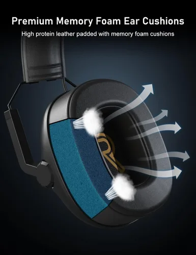 Vista 4 de SENZER SG500 Surround Sound Pro Auriculares Gaming con Micrófono de Cancelación de Ruido - Acolchado de Espuma Viscoelástica Suave - Auriculares